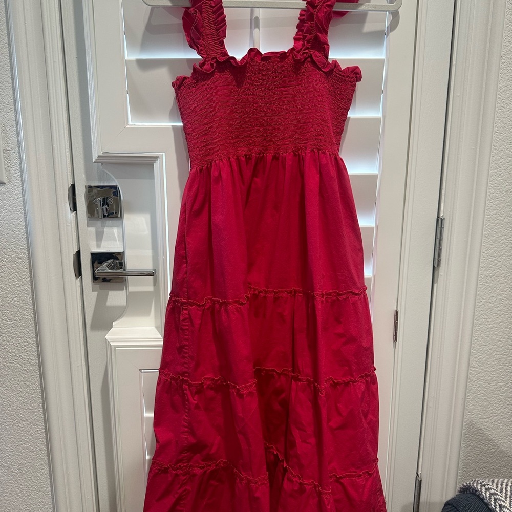 Hill House Ellie nap dress in red - size M